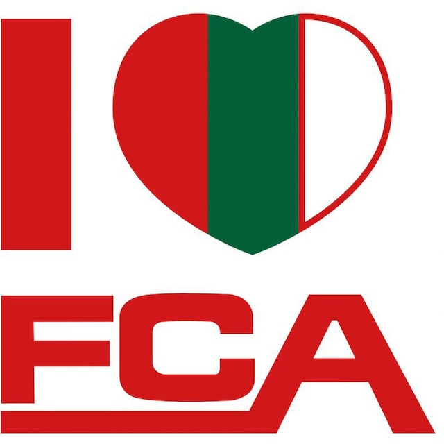 Wall-Art Wandtattoo »FC Augsburg I love FCA«, (1 St.) kaufen | BAUR