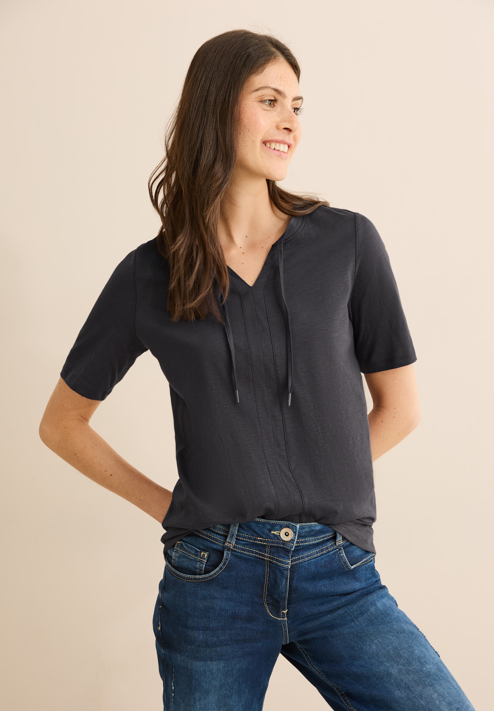 Cecil T-Shirt, aus reiner Baumwolle günstig online kaufen