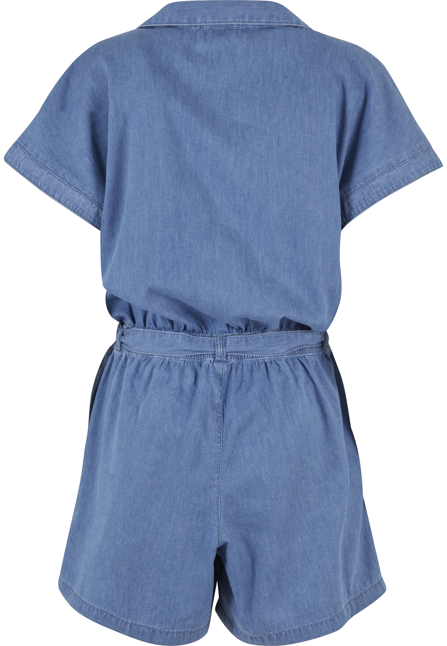 URBAN CLASSICS Latzjeans »Urban Classics Damen Ladies Light Denim Resort Jumpsuit«