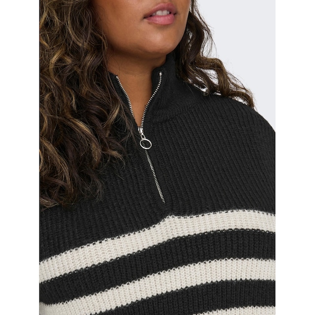 ONLY CARMAKOMA Stehkragenpullover »CARALFRIDA LS ZIP HIGHNECK CC KNT«  bestellen | BAUR