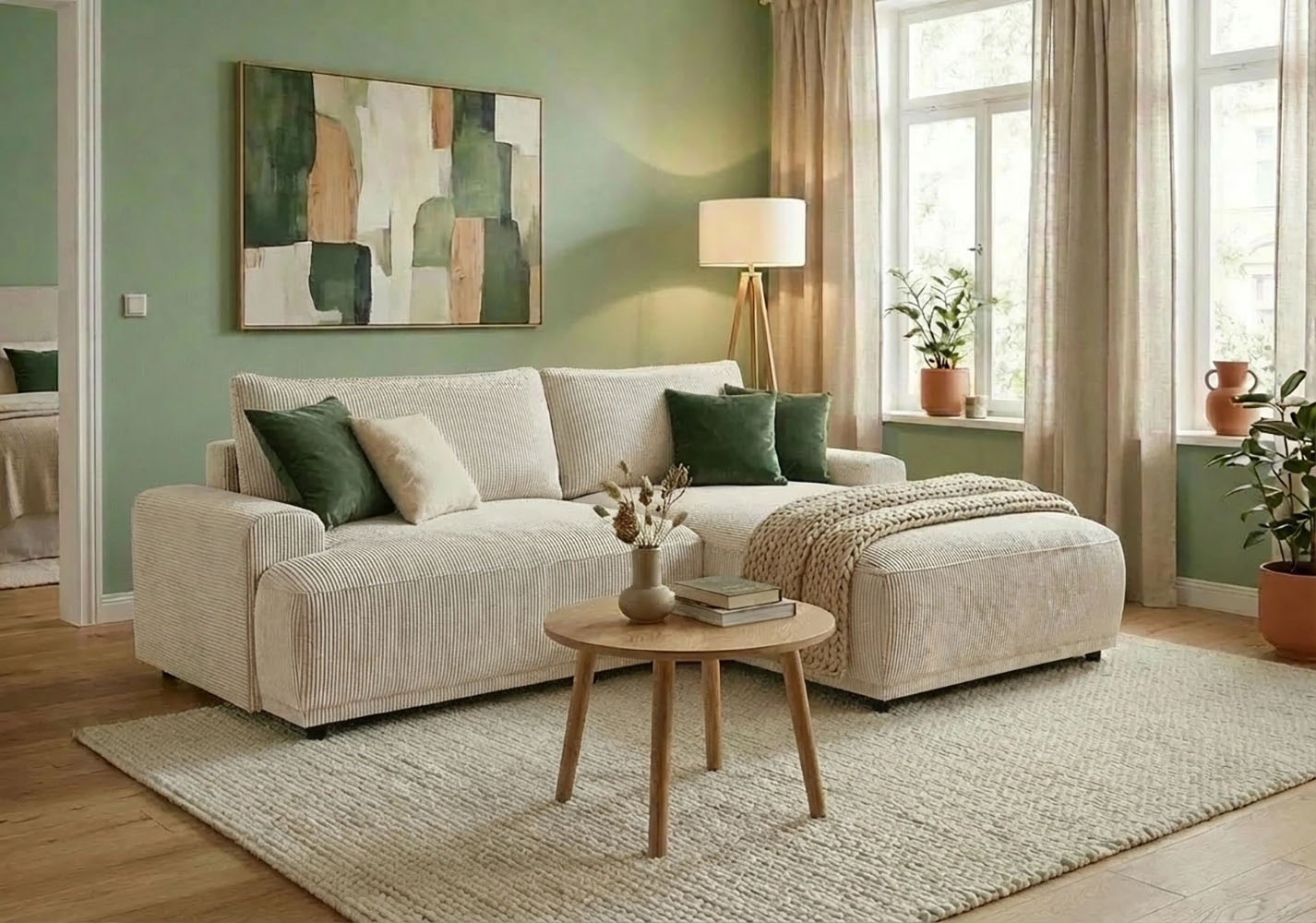 TRENDMANUFAKTUR Ecksofa "Fordon, Schlafsofa mit Bettkasten, Couch in L-Form günstig online kaufen