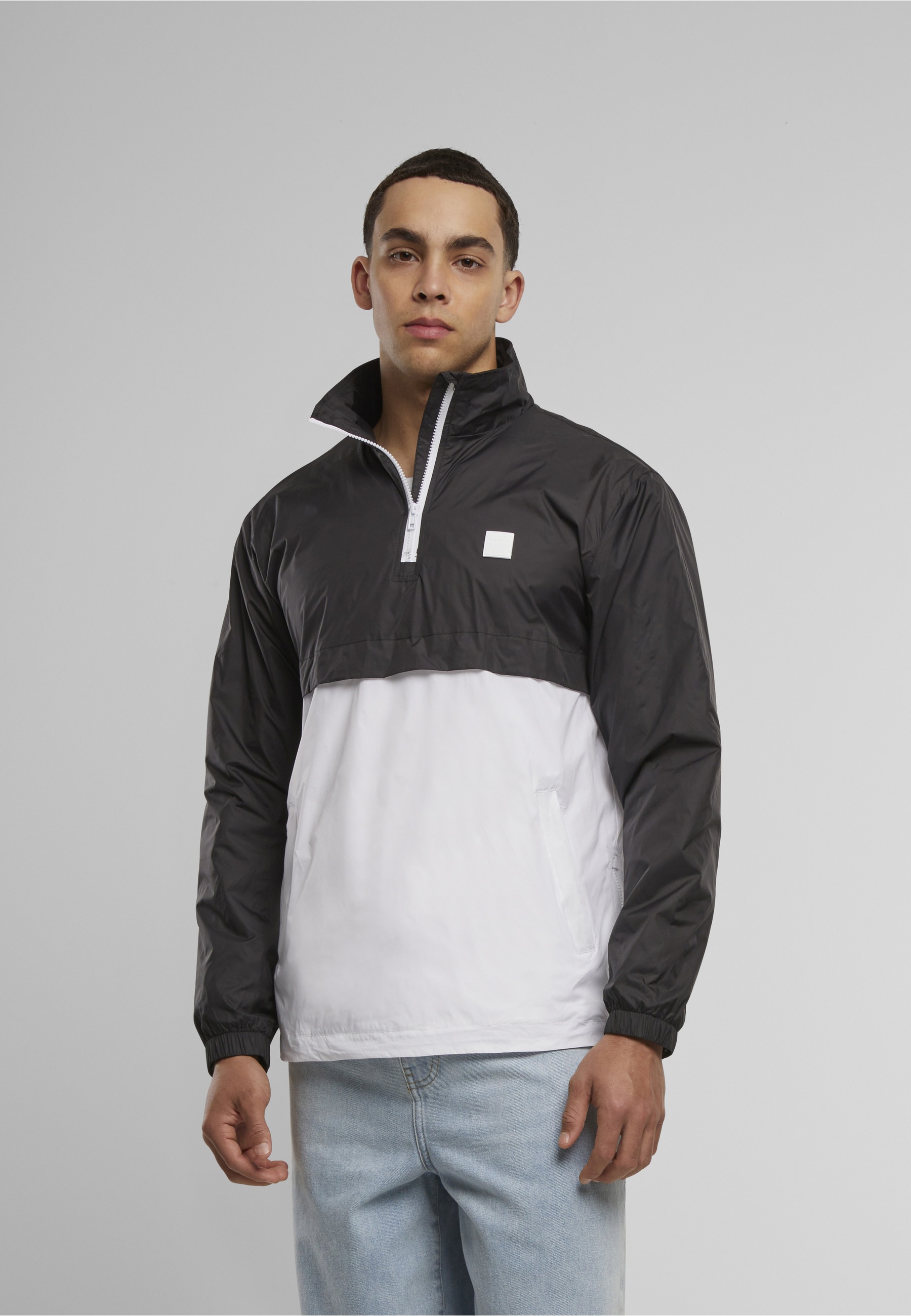 URBAN CLASSICS Langmantel »Urban Classics Herren Stand Up Collar Pull Over Jacket«