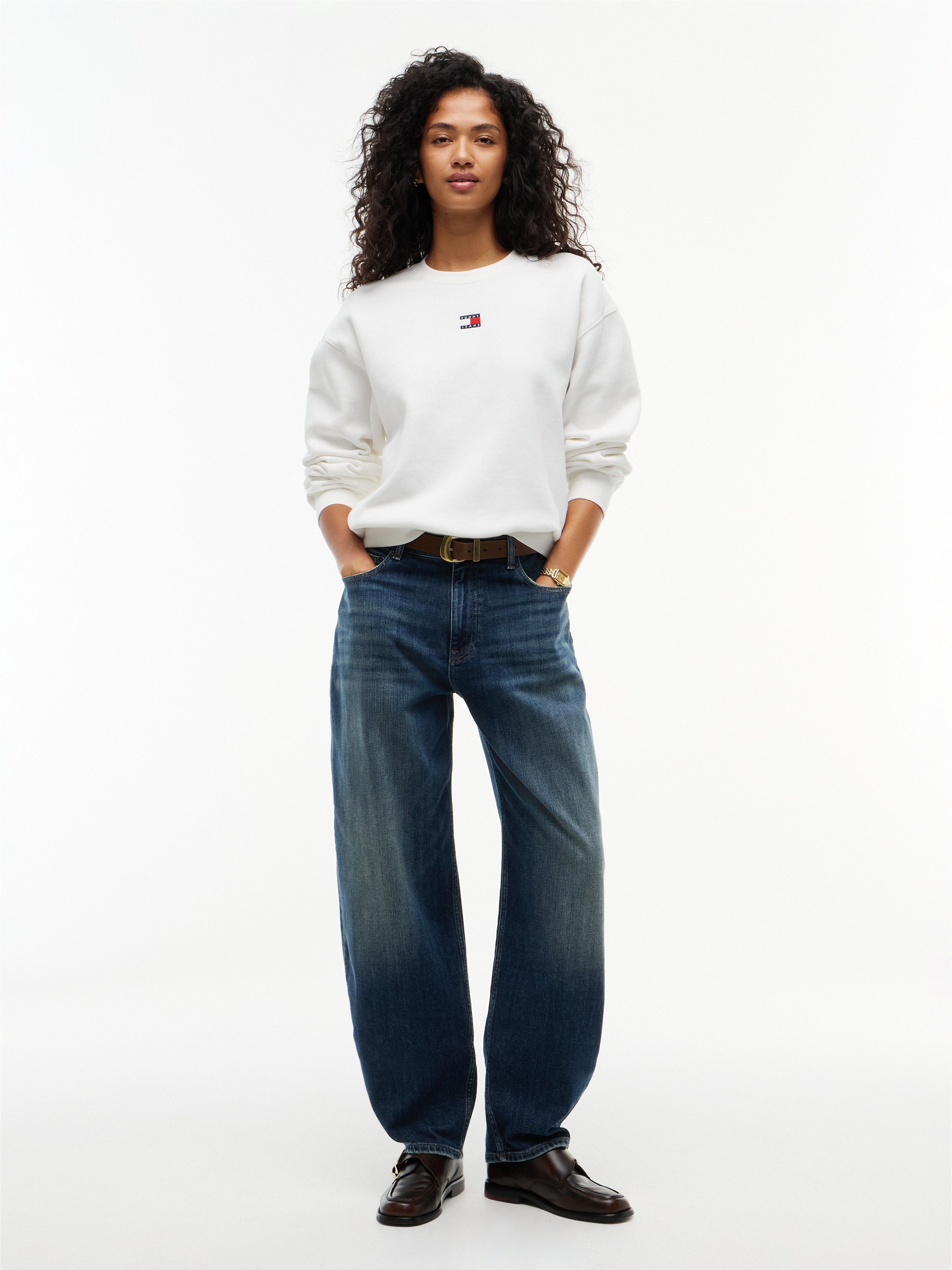 Tommy Jeans Loose-fit-Jeans »JEANIE BALLOON DJ5152« Baumwollmischung, loose fit
