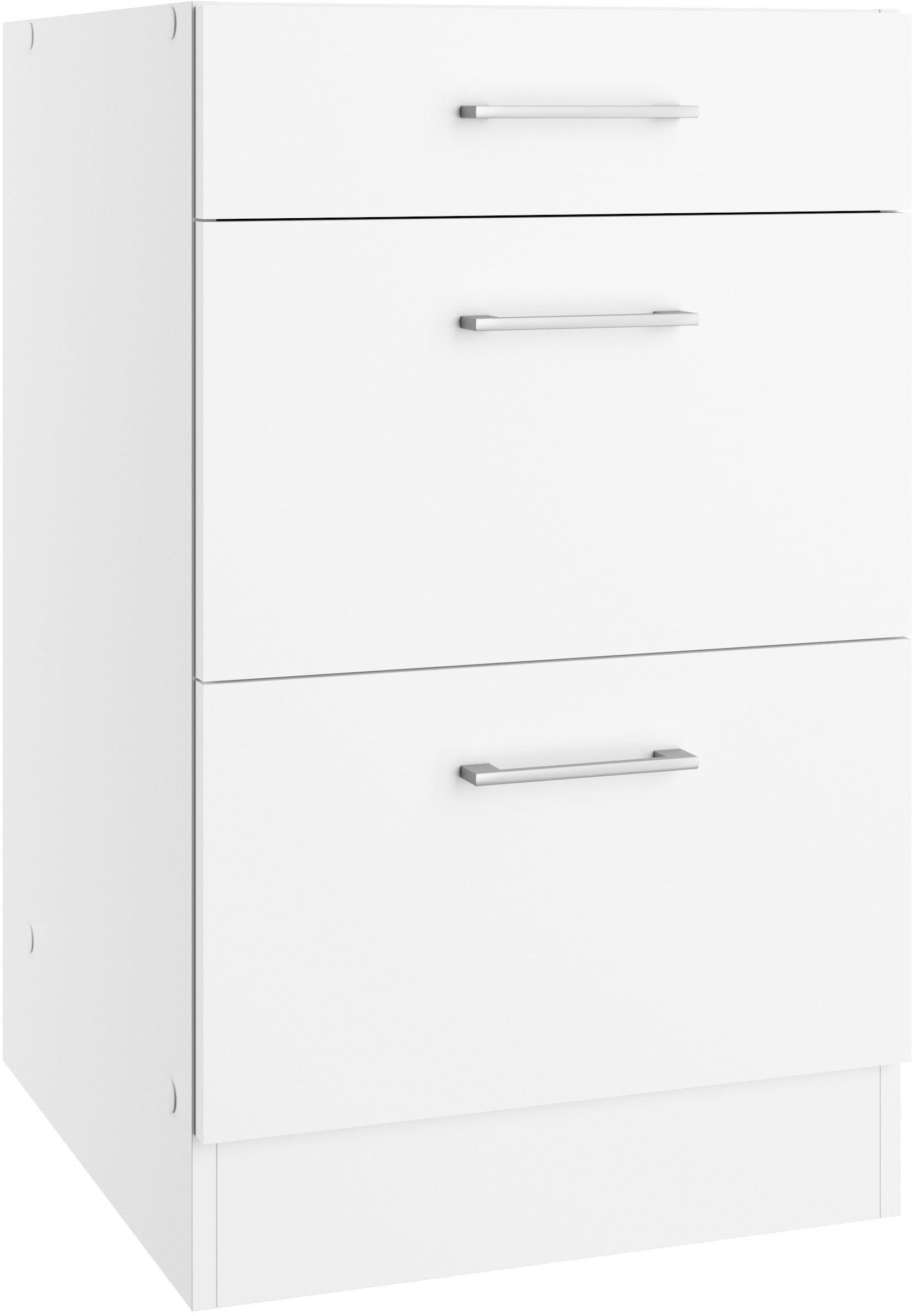 KOCHSTATION "KS-Milan" Auszugschrank 50 cm, matte oder hochglänzende Fronten