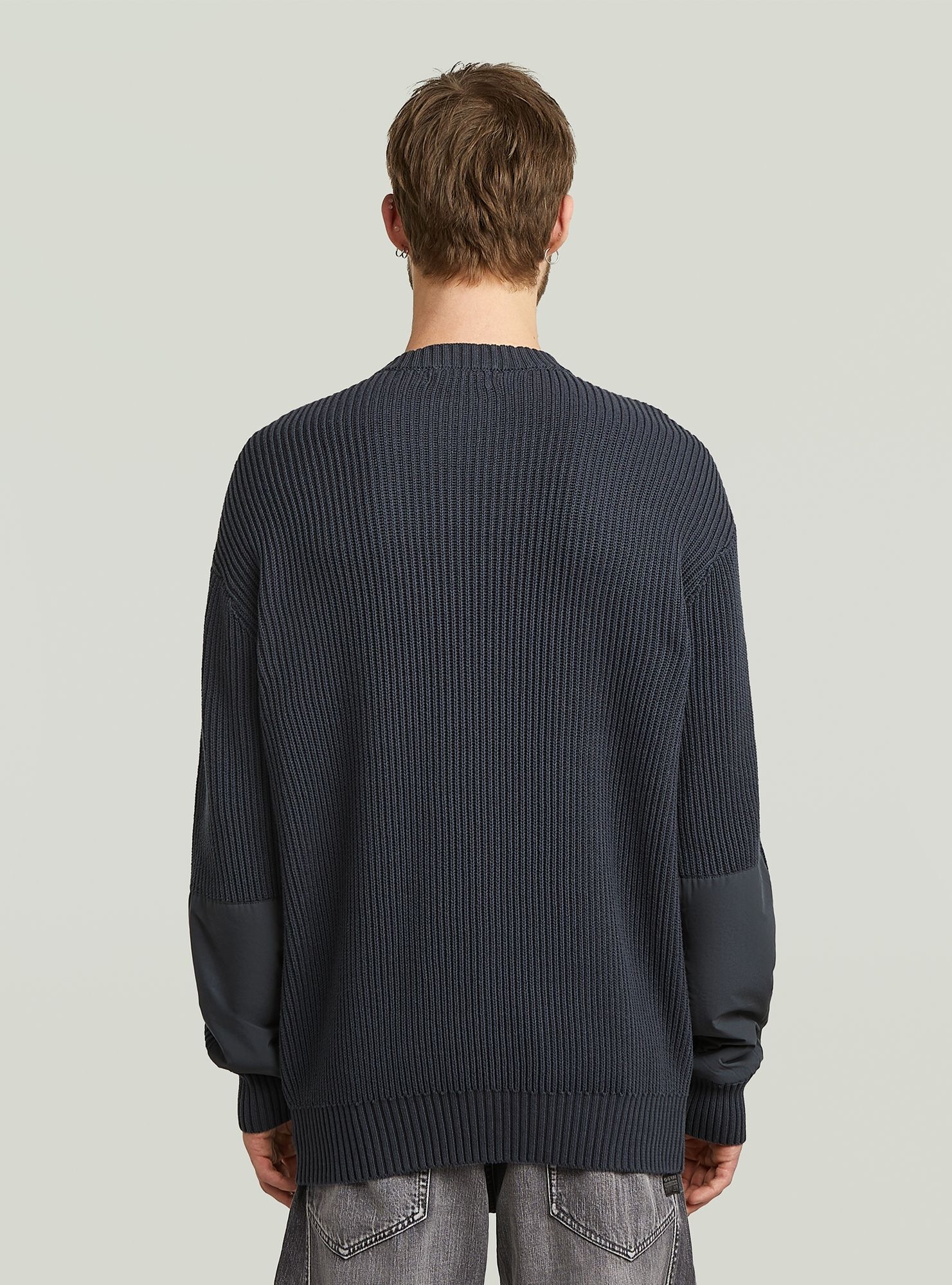 G-STAR Longpullover "Woven Mix Knit Pullover" günstig online kaufen