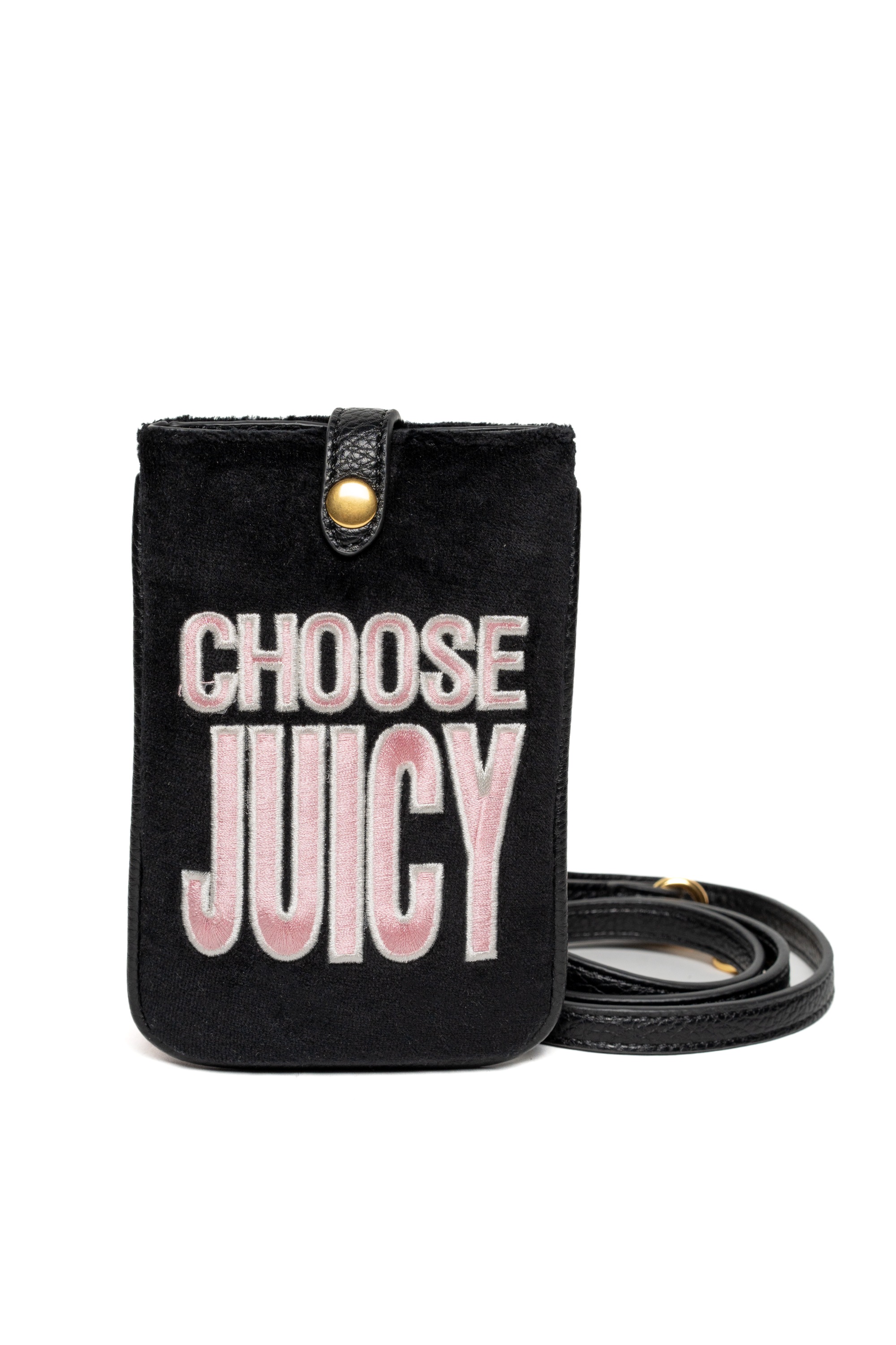 JUICY COUTURE Handytasche "ELLA PHONE CASE Damen", B/H/T: 2cm x 17cm onesize, schwarz, Taschen, Handytasche Damen, Phone Wallet, Handtasche, Fashion,