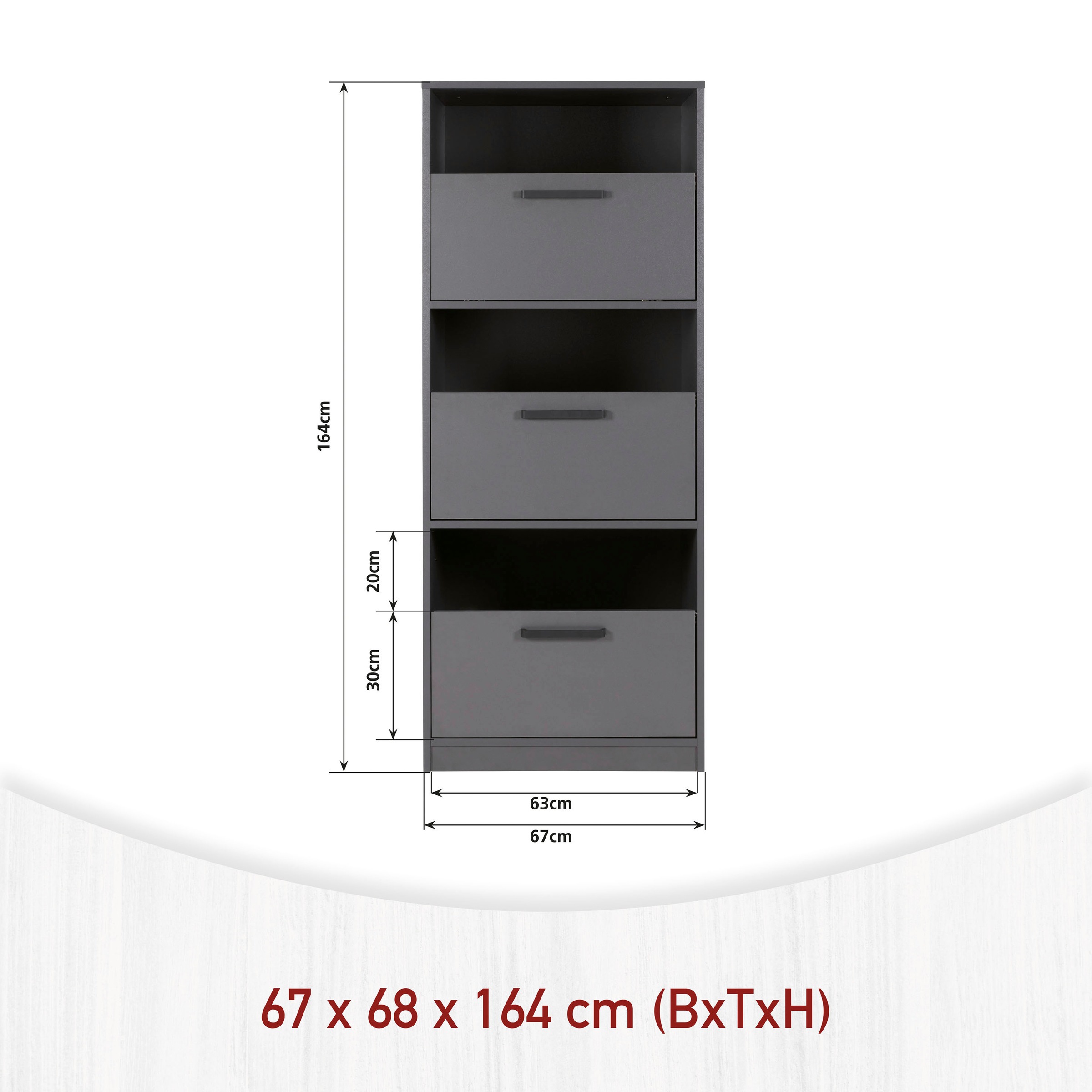 Inter Link Mehrzweckschrank-Set »Norela, Waschmaschinenumbauschrank, Geräteschrank mit Wäscheschrank« 8 Stk. tlg.