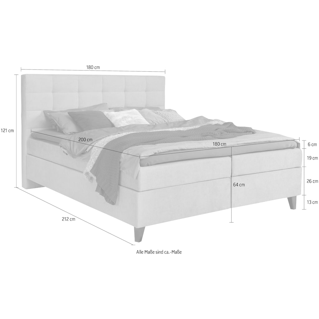 ADA trendline Boxspringbett »Neomi«