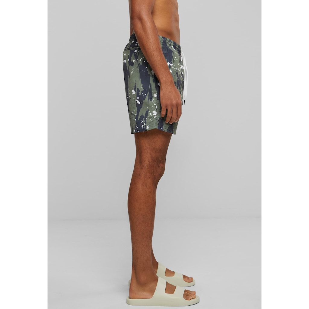 URBAN CLASSICS Badeshorts »Urban Classics Herren Pattern Swim Shorts«