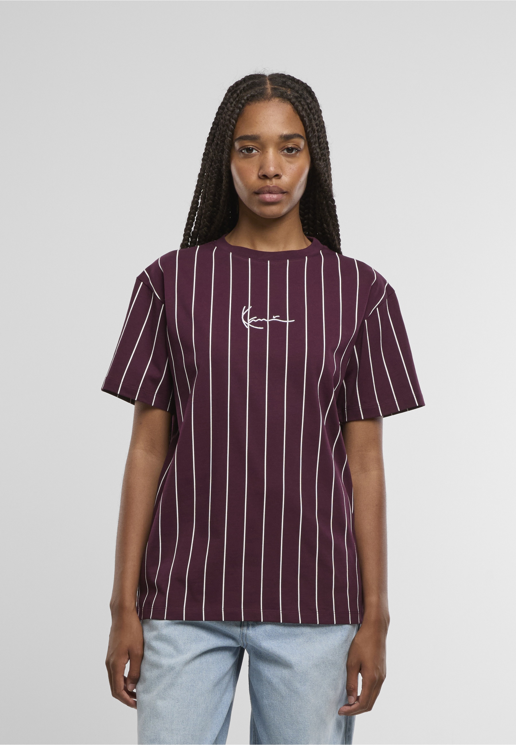 Karl Kani T-Shirt »Karl Kani Small Signature Essential Pinstripe OS Tee« 1