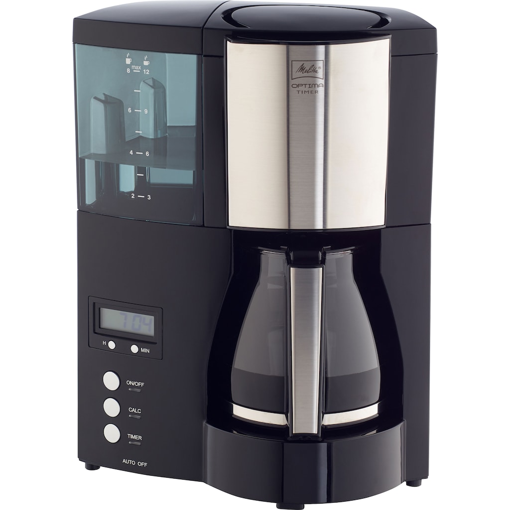 Melitta Filterkaffeemaschine »Optima Timer 100801«, 1 l Kaffeekanne, Papierfilter, 102