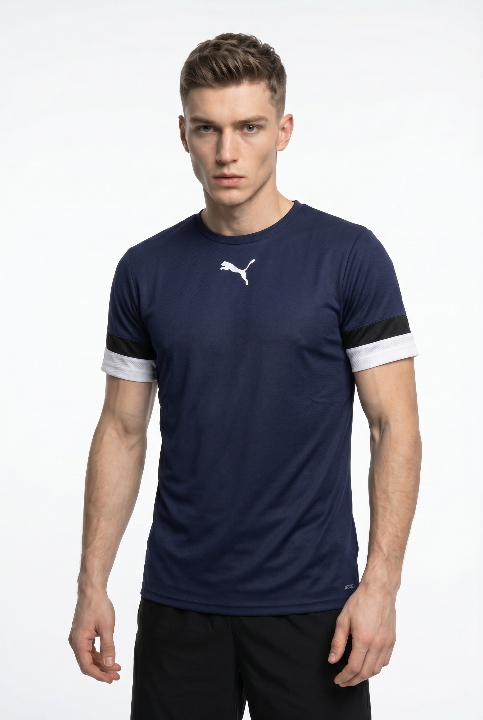 PUMA "TEAMRISE JERSEY" Regular Fit, mit Rundhalsausschnitt, mit Mesh-Details an den Ärmeln
