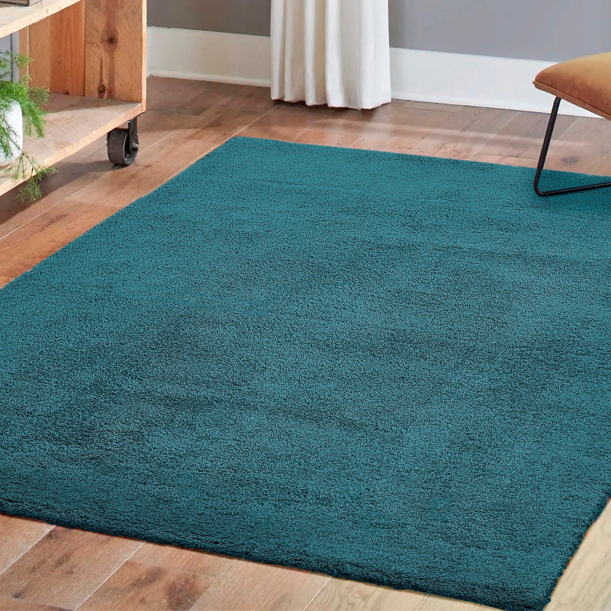 Andiamo "San Paolo" rechteckig 27 mm Höhe Uni Farben, weiche Qualität, ideal im Wohnzimmer & Schlafzimmer