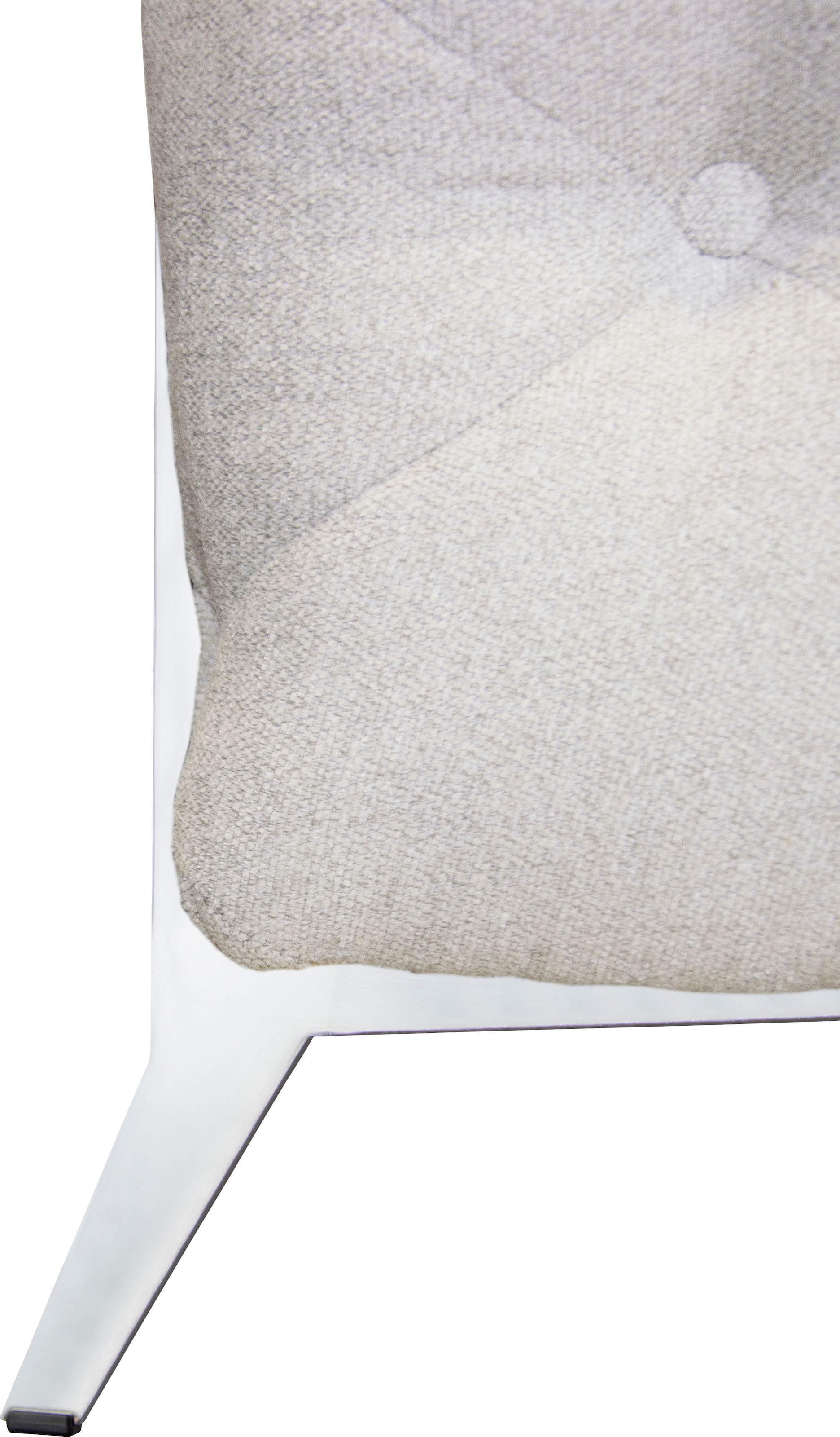 Leonique Chesterfield-Sofa »Amaury L-Form«, moderne Chersterfield-Optik, Breite 262 cm, Fußfarbe wählbar