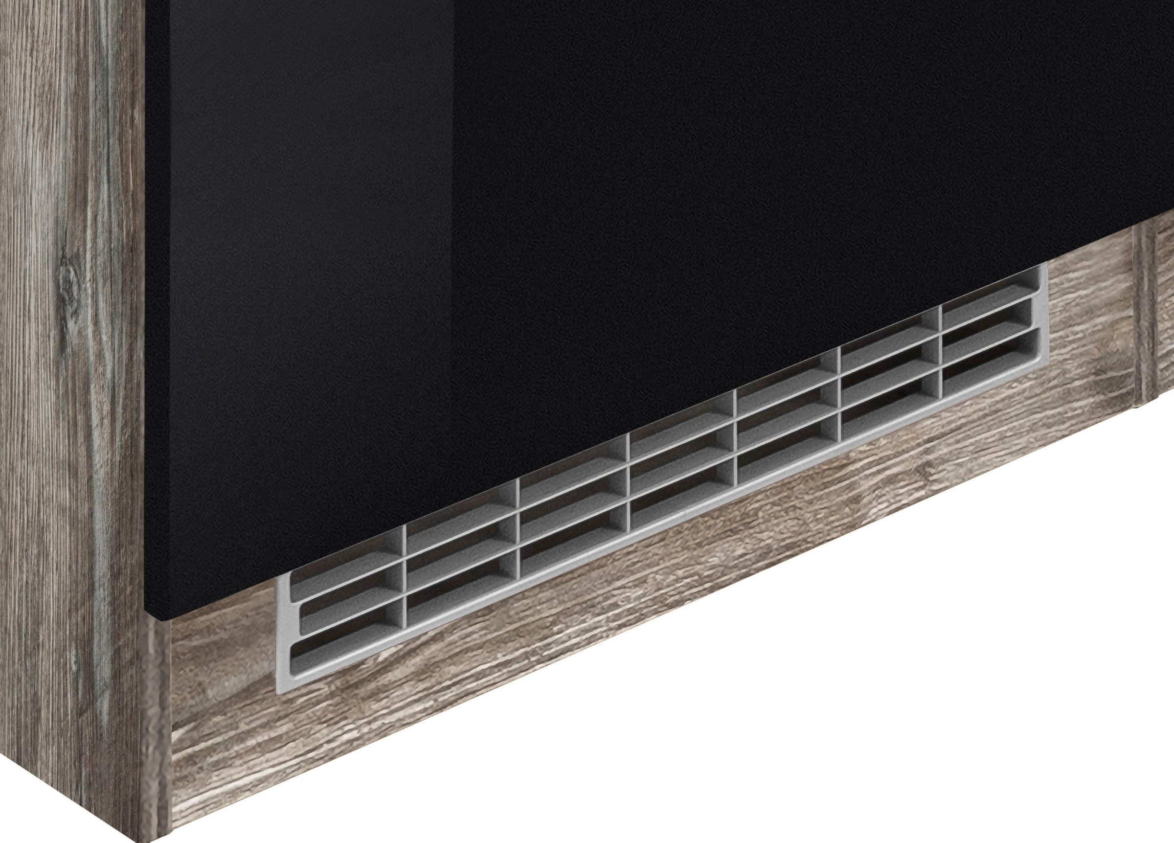 KOCHSTATION Küchenzeile »KS-Brindisi«, Breite 220 cm, wahlweise mit E-Geräten, mit MDF-Fronten und Regal