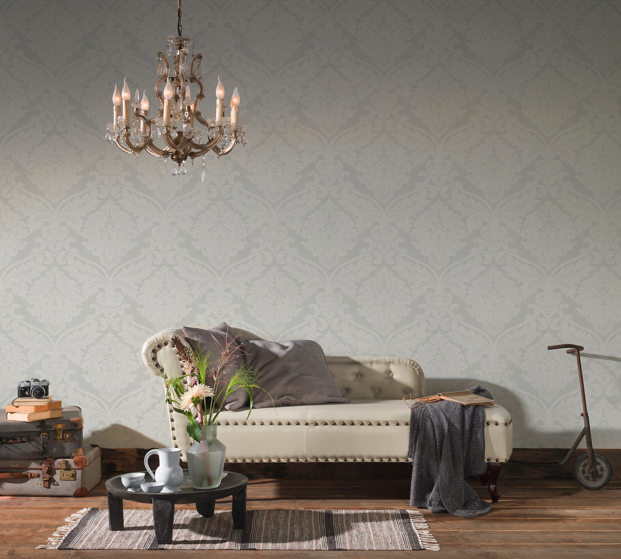 living walls Vliestapete »Flock«, Barock, Ornament Tapete Barock