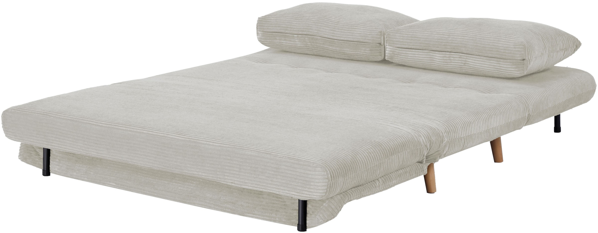 Home affaire Schlafsofa »AINSLEY 140 cm -2-Sitzer, verstellbare Rückenlehne« wandelbar zum Gästebett, Relaxsofa, Webstoff u. Cord-Bezug