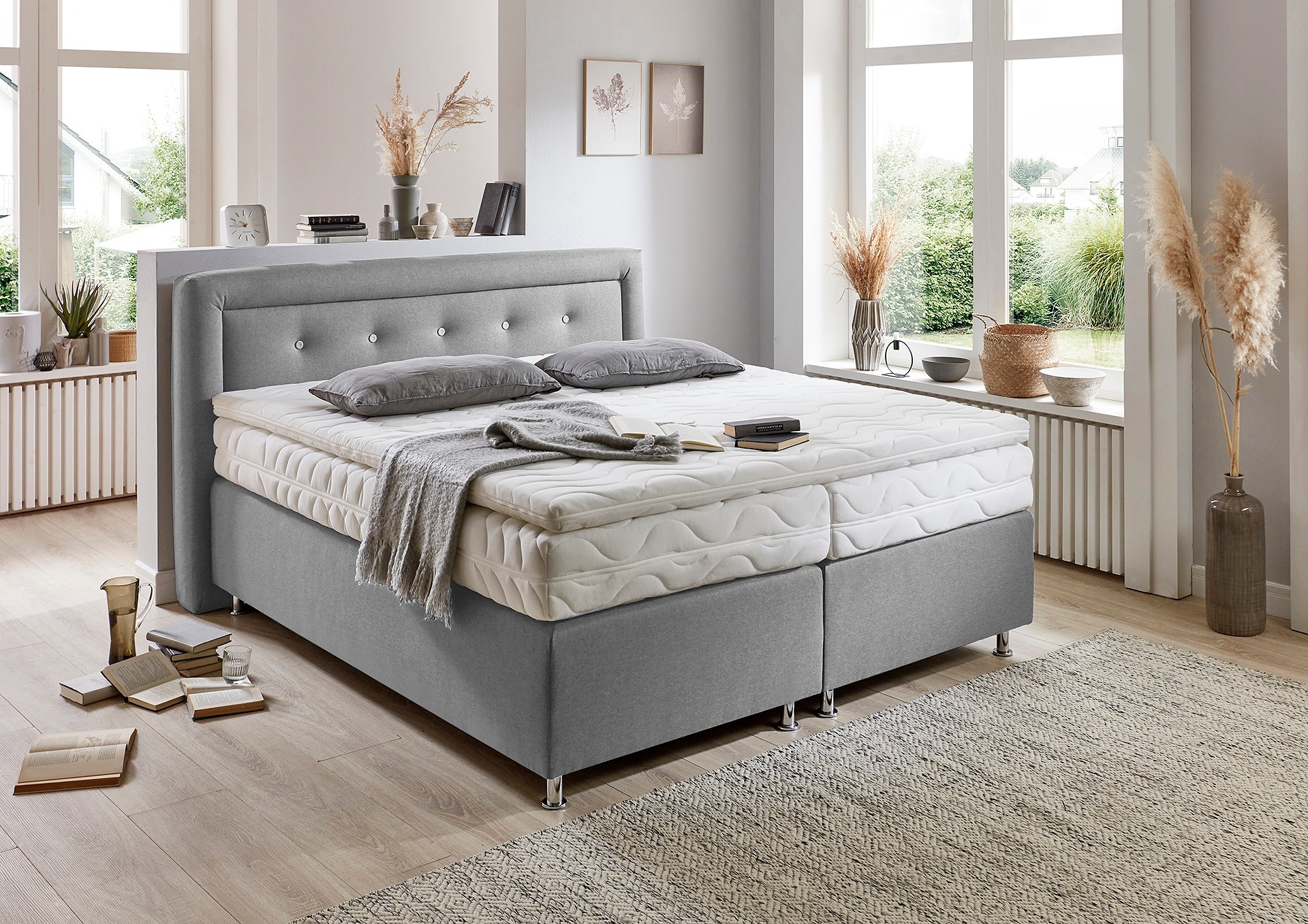 Westfalia Schlafkomfort Boxspringbett, wahlweise mit Topper