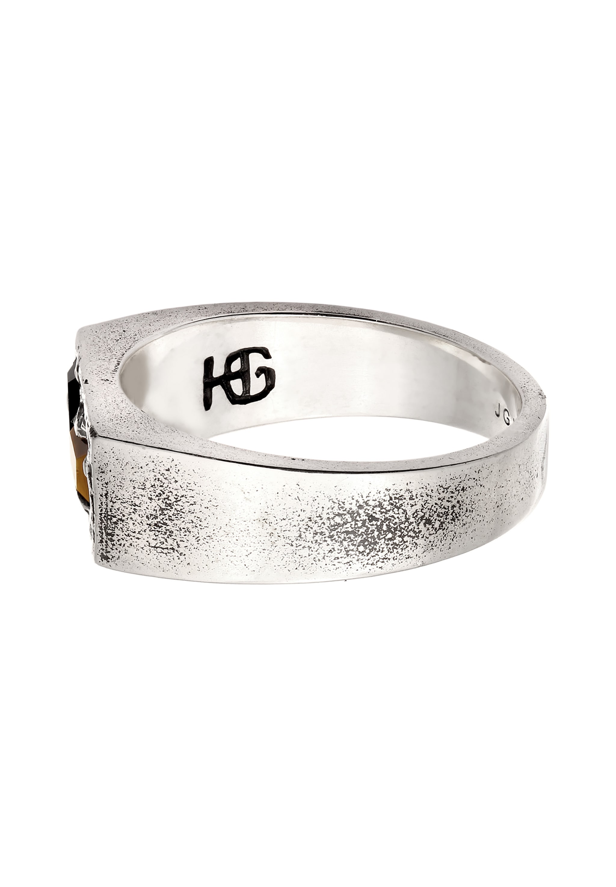 HAZE & GLORY Siegelring »Ring Siegelring Onyx Schwarz Tigerauge Braun 925 Sterling Silber«