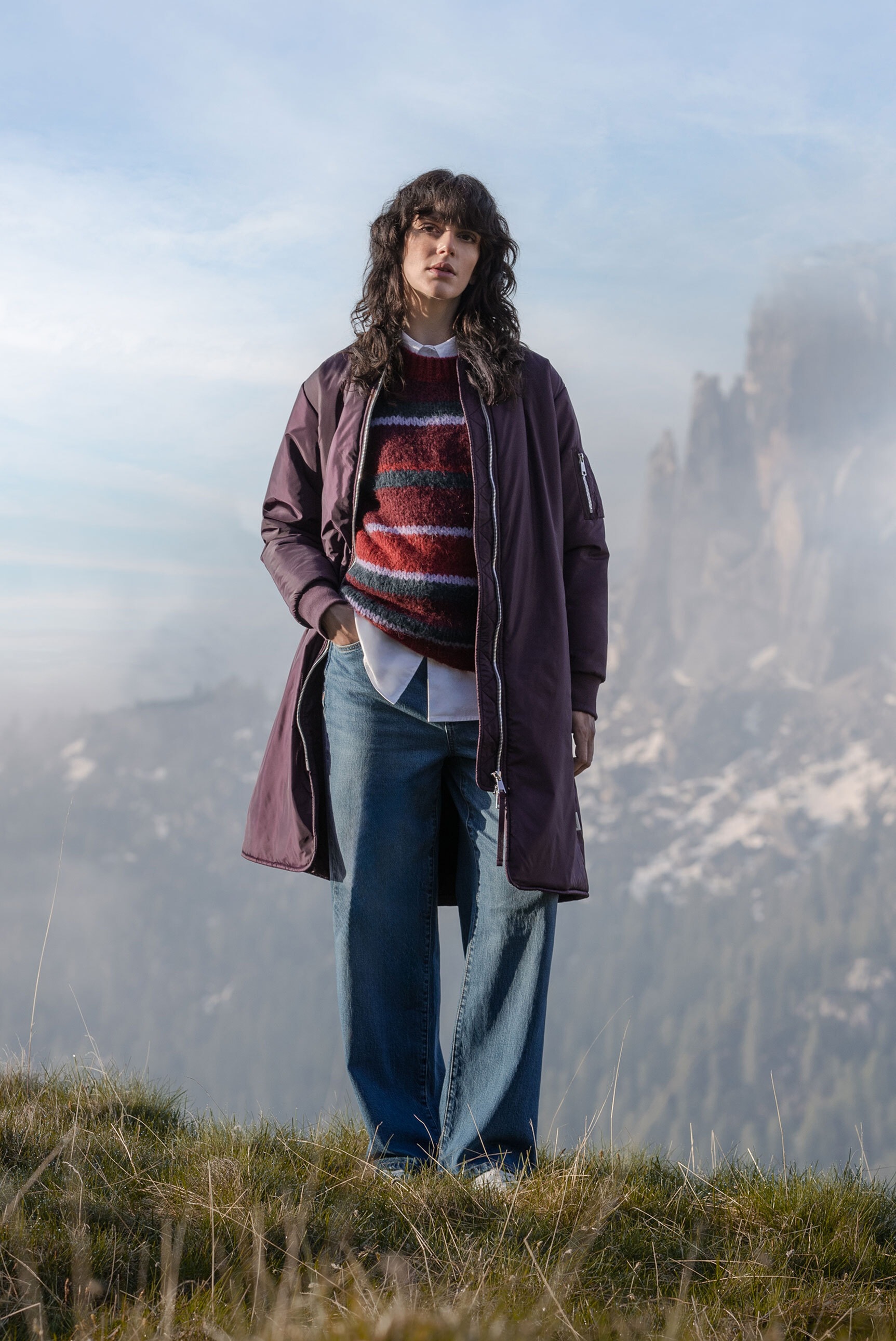 SENSES.THE LABEL Langarmbluse, aus Baumwolle