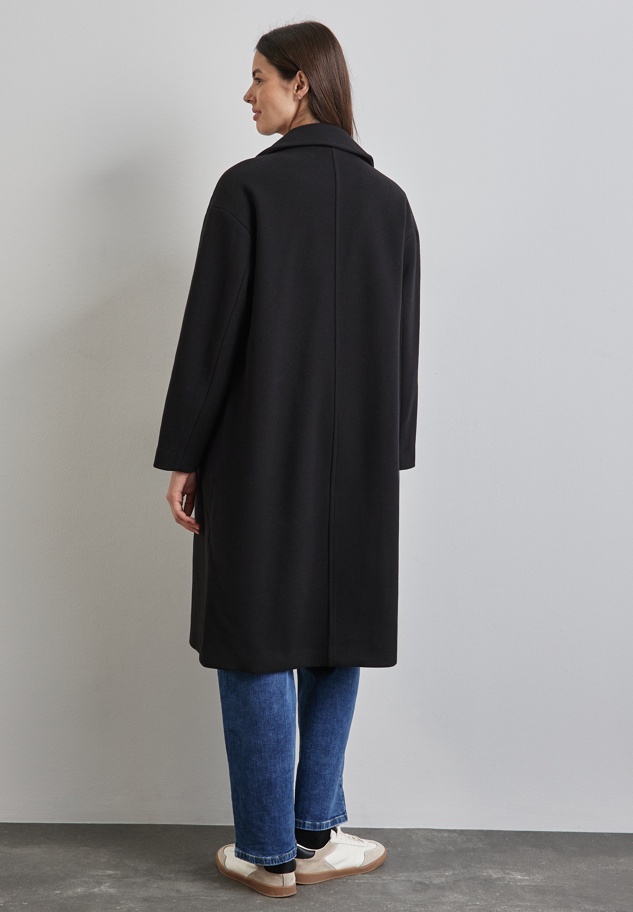 STREET ONE Trenchcoat, in Woll-Optik