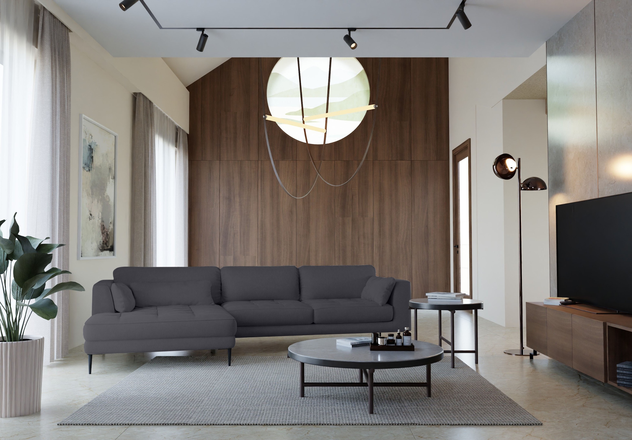 TRENDMANUFAKTUR Ecksofa "Luzi, wahlweise mit Schlaffunktion & Bettkasten. O günstig online kaufen