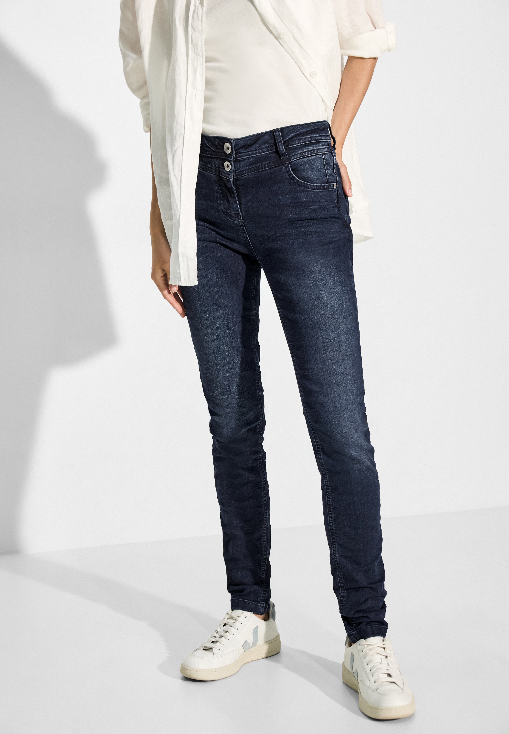 Cecil Slim-fit-Jeans, High Waist