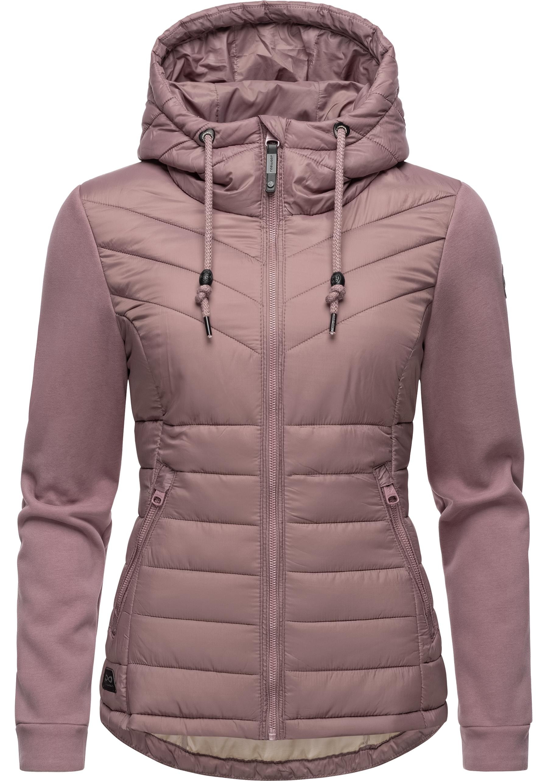 Ragwear Outdoorjacke "Sandrra", mit Kapuze, Steppjacke aus modernem Materialmix mit Kapuze