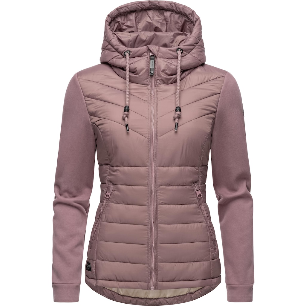 Ragwear Outdoorjacke »Sandrra«, mit Kapuze, Steppjacke aus modernem Materialmix mit Kapuze