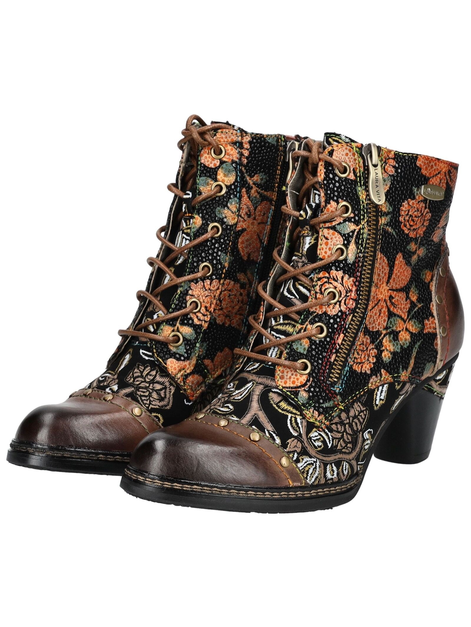 LAURA VITA Schnürstiefelette »LAURA VITA Stiefelette Leder/Textil«