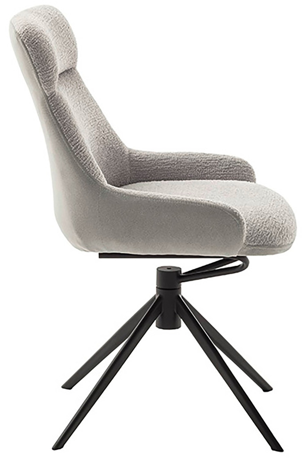 MCA furniture Esszimmerstuhl, Feingewebe, (2er-Set), drehbar 360°, Dreh- & Schwingfunktion, Sitzhöhe ca. 50 cm