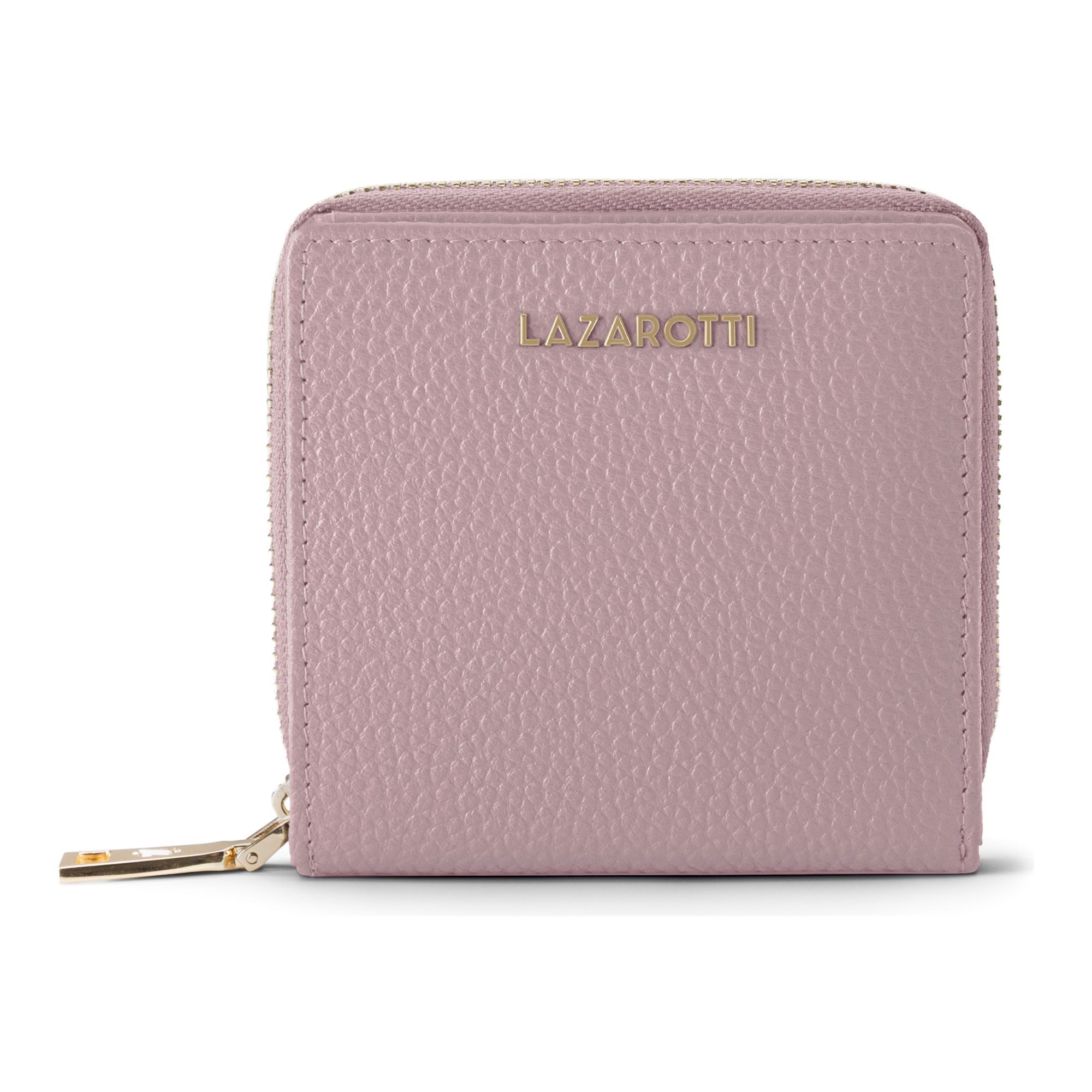 Lazarotti Geldbörse "Bologna Leather Medium Zip-Around Geldbörse Leder 10 cm"