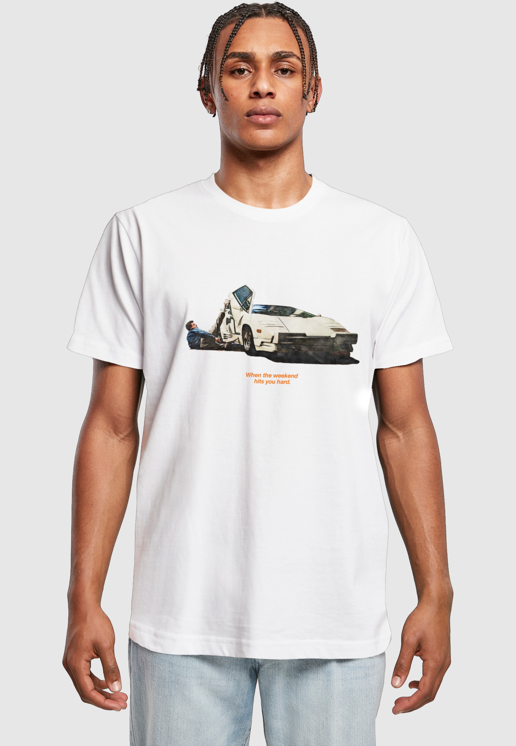 Thumbnail - MisterTee T-Shirt "MisterTee Herren Weekend Wolf Tee" 1 Stk.