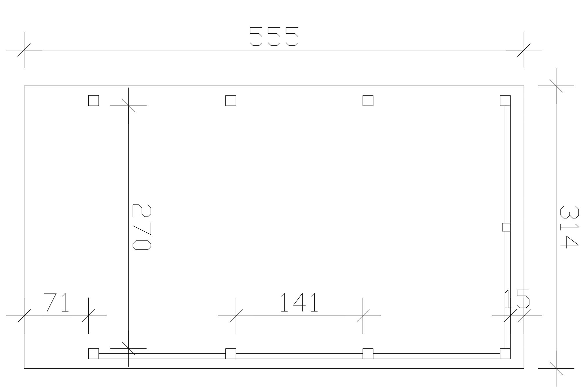 Skanholz Einzelcarport »Friesland Set 11«, Holz, 270 cm, Grün