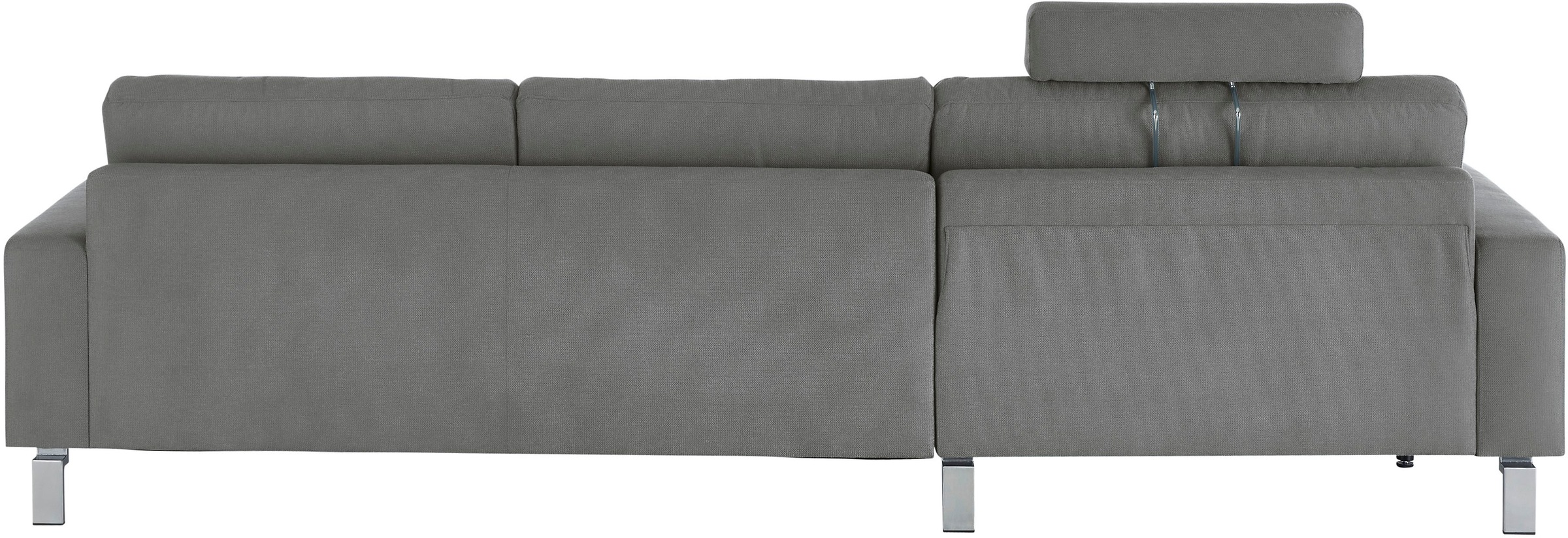 3C Candy Ecksofa »Lecce, wahlweise PUR-Schaumstoff oder Tonnentaschenfederkern«, Bett im 2,5-Sitzer, teilmotorische Schlaffunktion im Longchair, L-Form