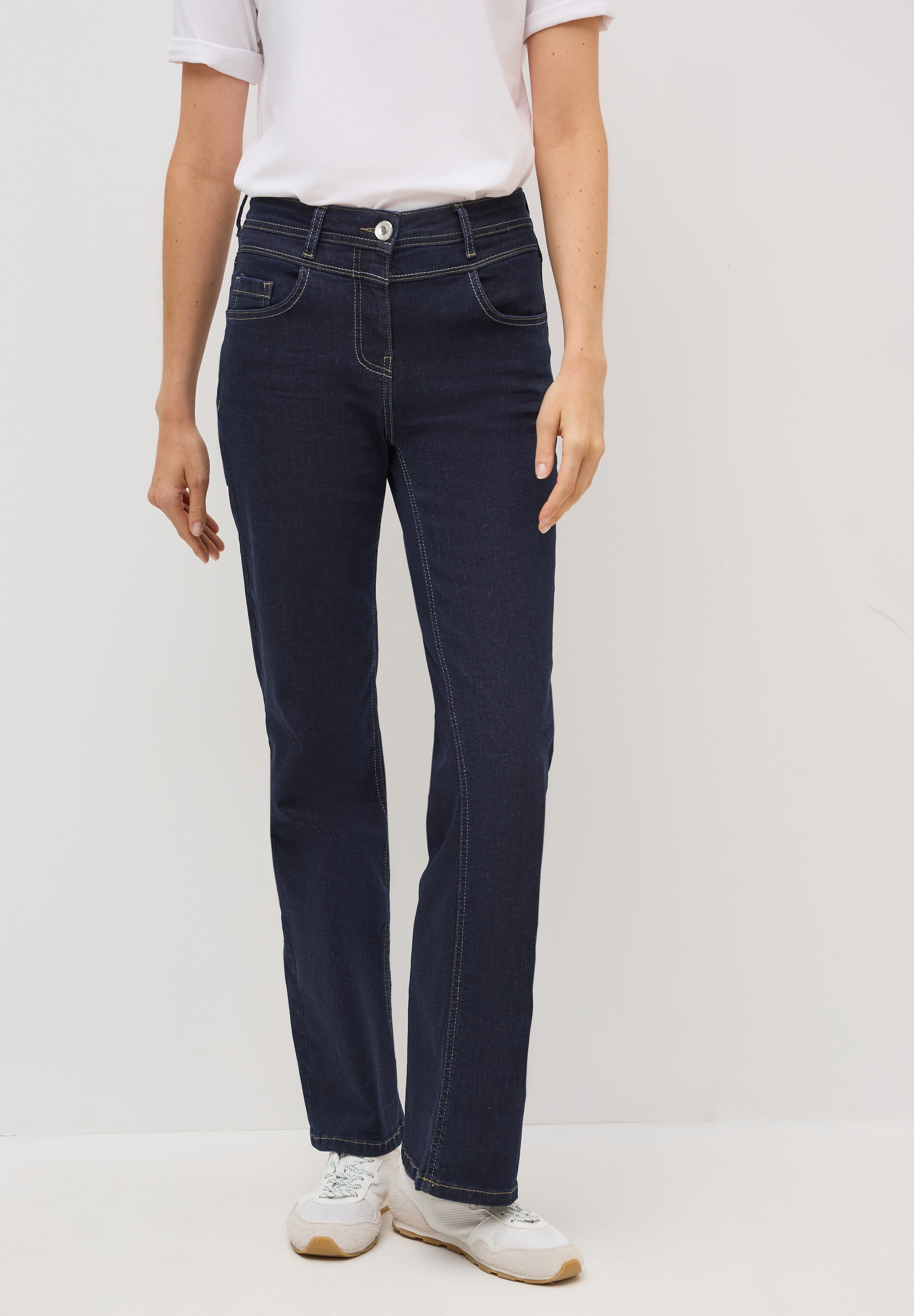 Cecil Slim-fit-Jeans, High Waist