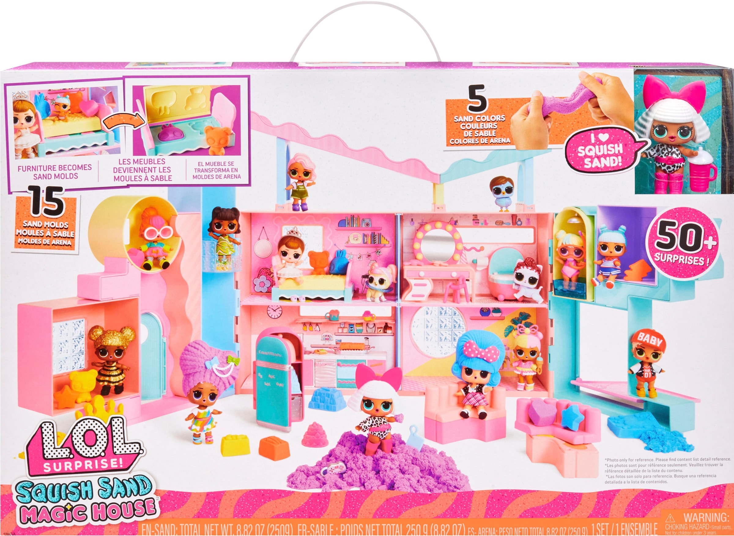 L.O.L. SURPRISE! Puppenhaus »Squish Sand Magic House«, inklusive Puppe