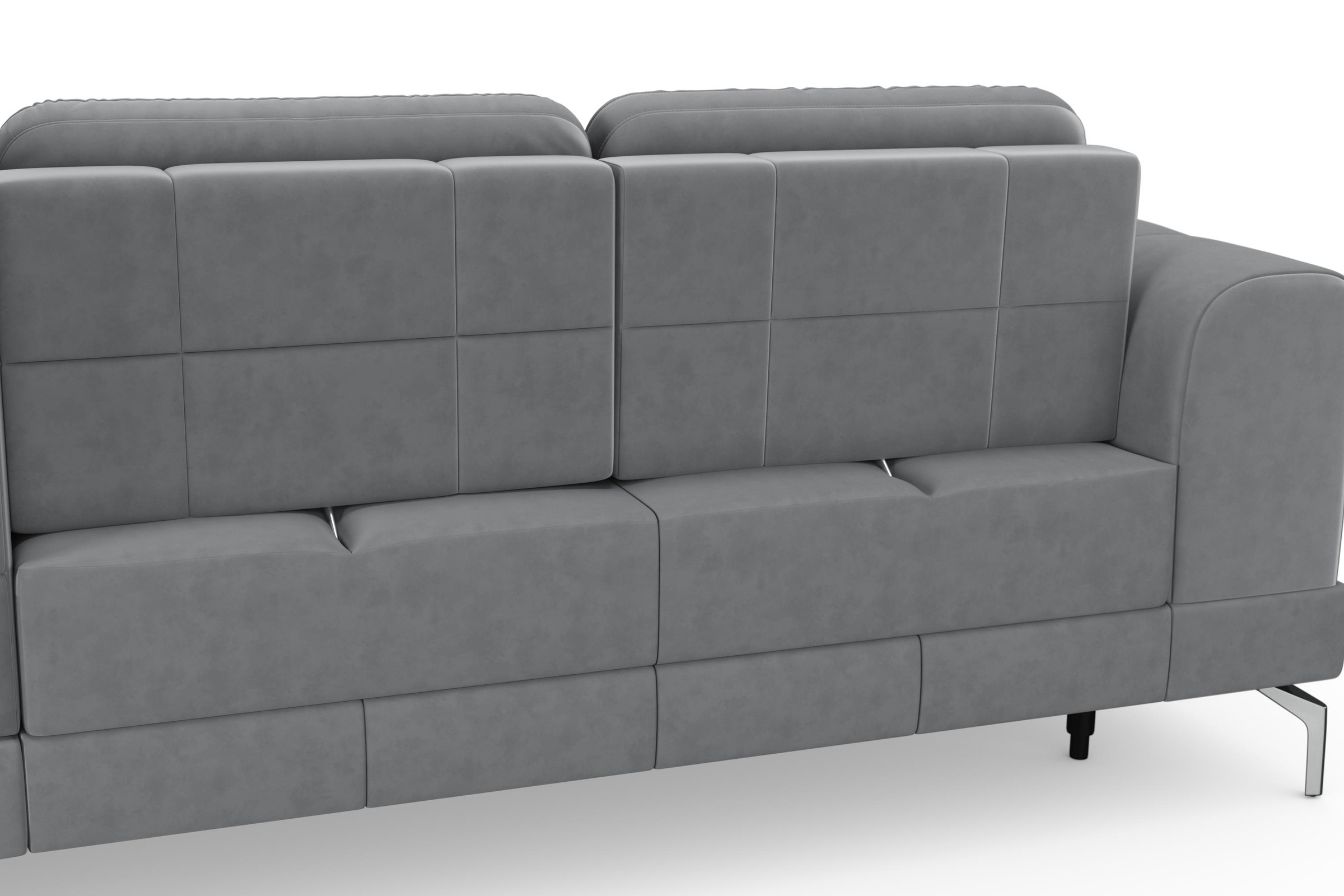 sit&more Ecksofa »Bendigo L-Form« inklusive Sitztiefenverstellung, Bodenfreiheit 15 cm, 2 Fußfarben