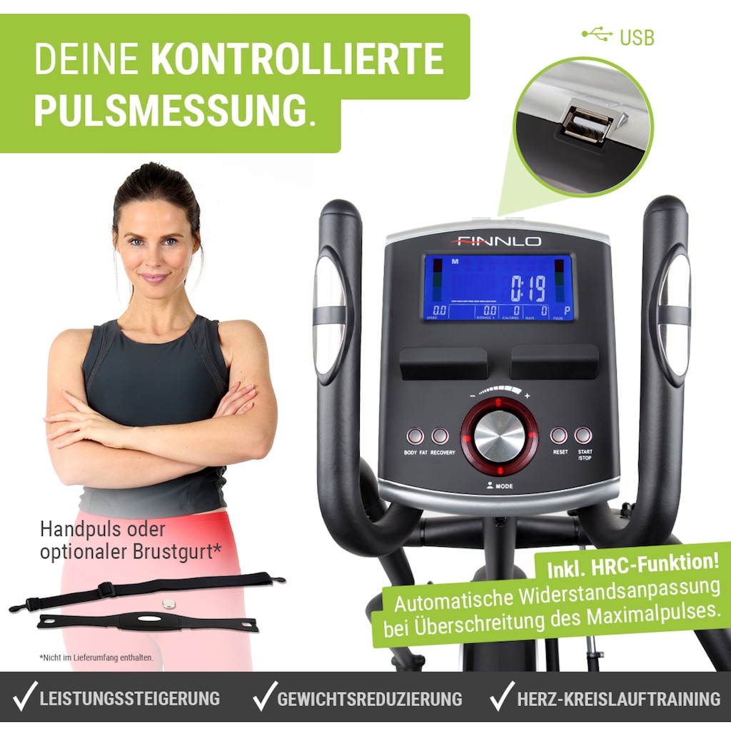 Finnlo by Hammer Ellipsentrainer-Ergometer »CleverFold EF90«