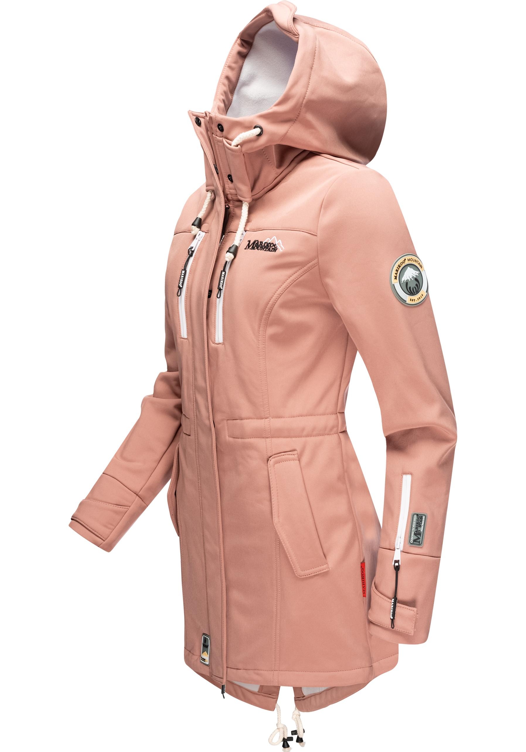 Marikoo Funktionsmantel »Zimtzicke«, Wasserdichter Softshell Parka mit Kapuze