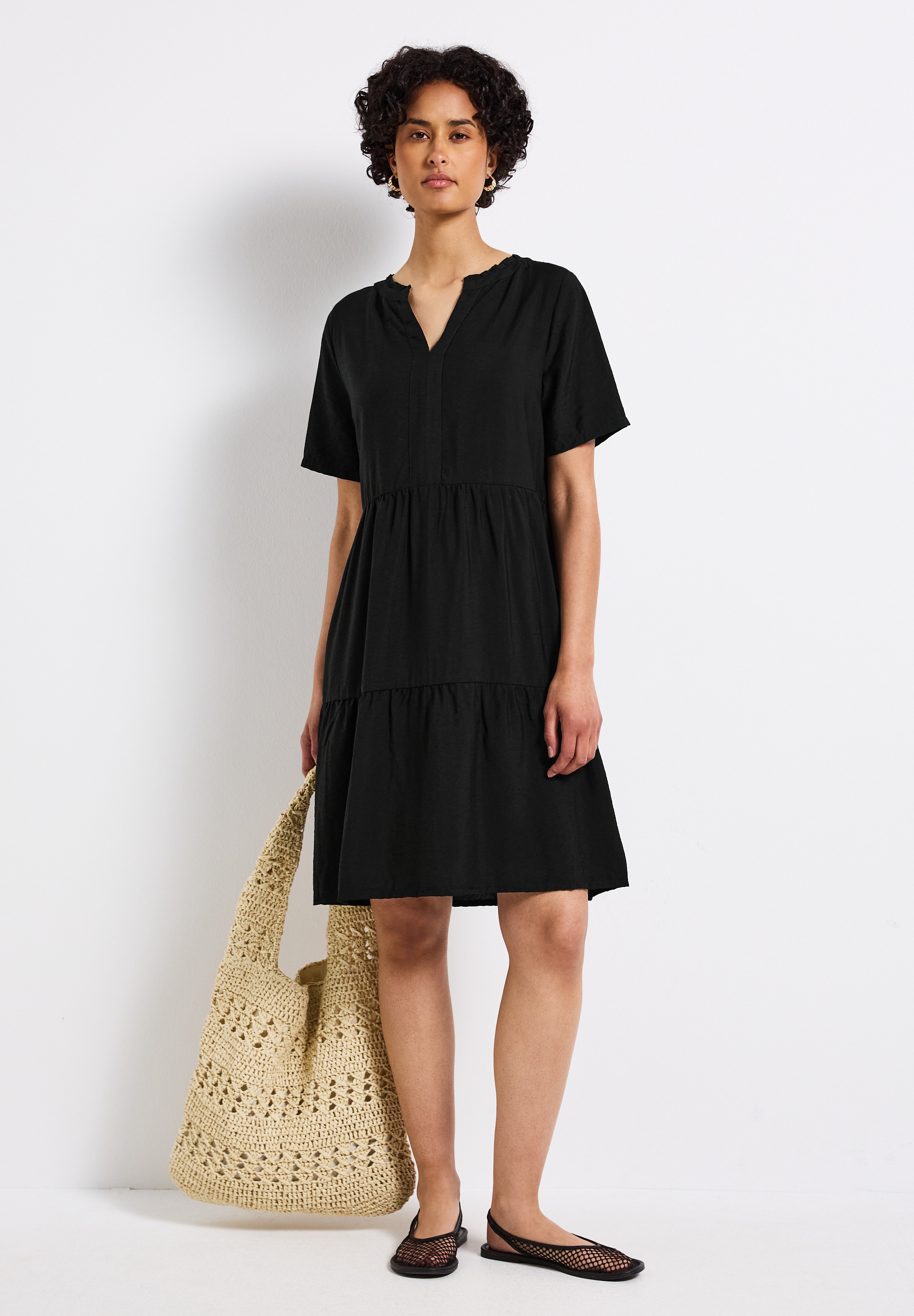 STREET ONE Volantkleid Ohne Taschen im Tunika-Stil günstig online kaufen