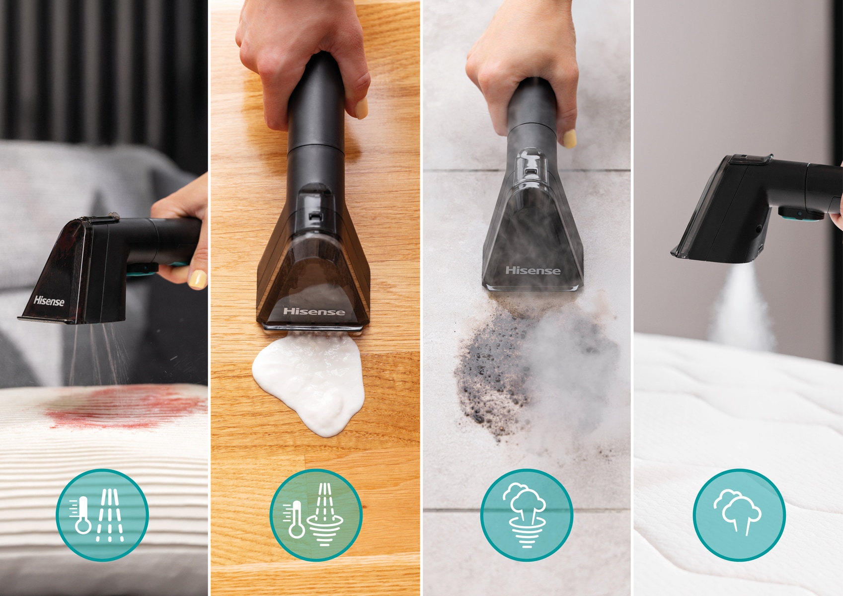 Hisense Multi-Sauger »HSSC07A« Ein Gerät, 4 Funktionen