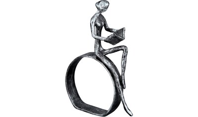 Casablanca by Gilde Dekofigur »Design Skulptur Leserin, silber«, (1 St.), Dekoobjekt,... kaufen