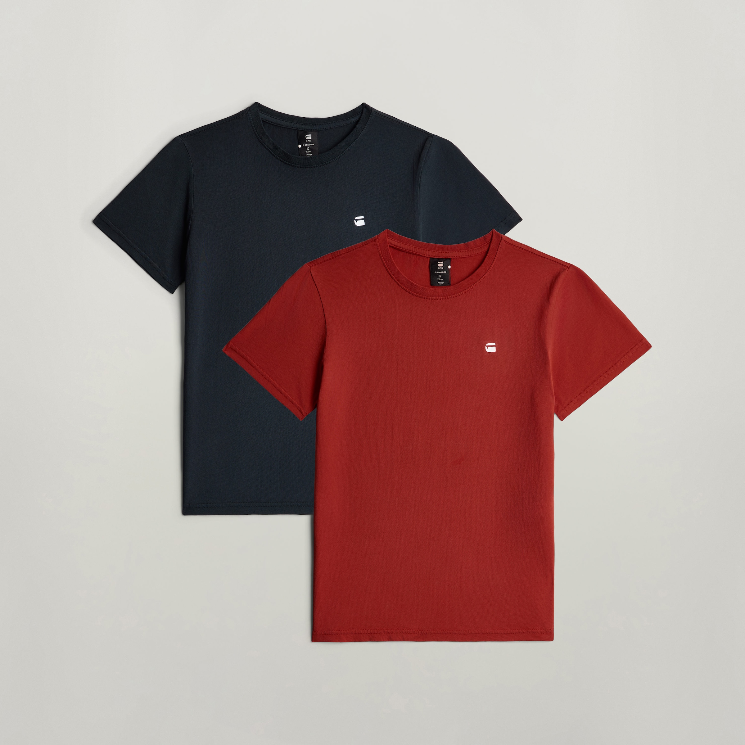 G-STAR T-Shirt "KIDS, T-Shirt ss regular 2PK" Packung, 2 mit kleinem Logoprint, Baumwolle