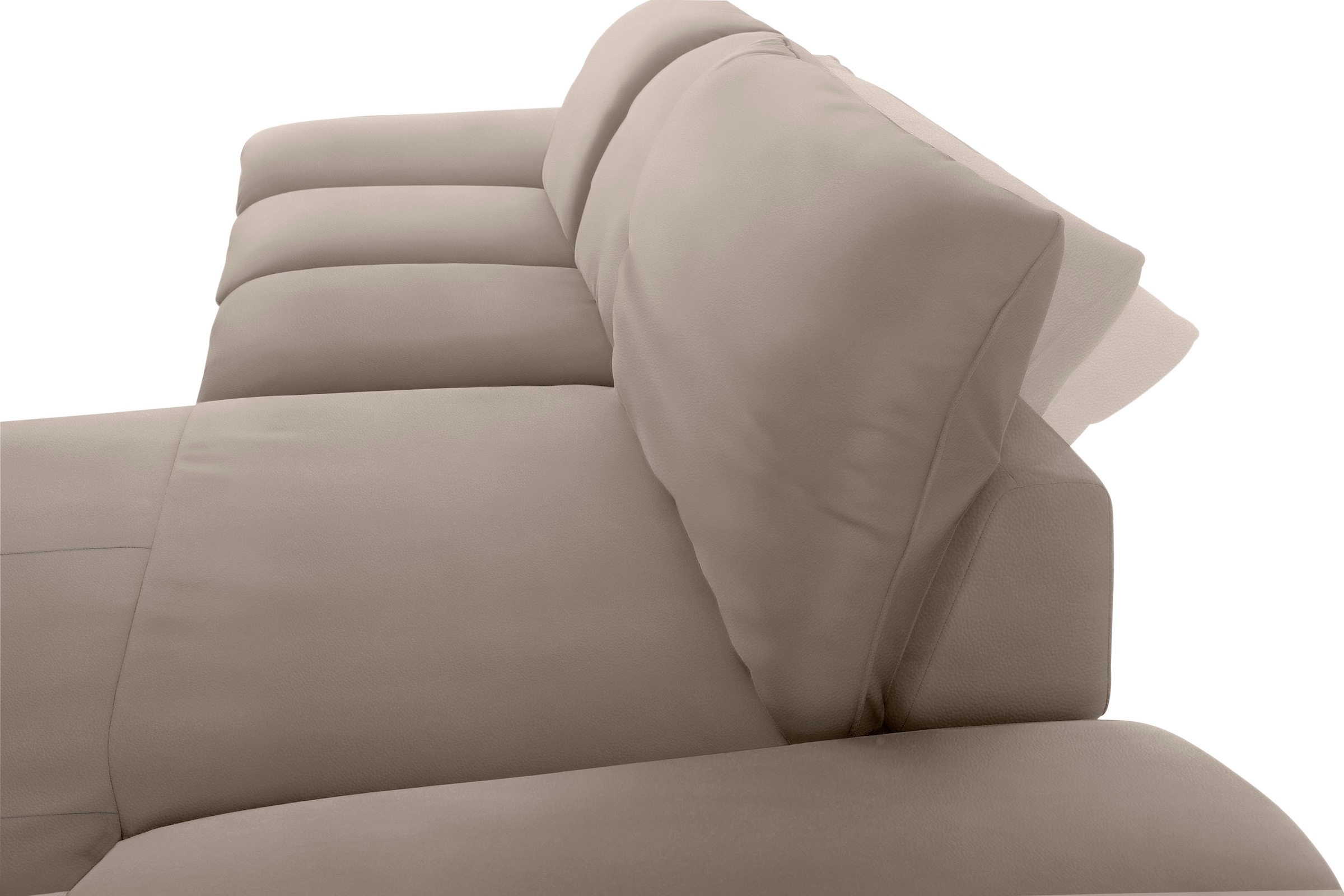 W.SCHILLIG Ecksofa »enjoy&MORE, Designsofa, elegant und bequem, L-Form«, Sitztiefenverstellung, Füße schwarz pulverbeschichtet, Breite 310 cm