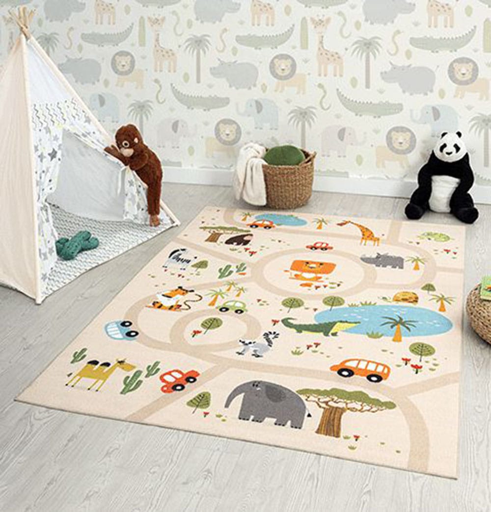 the carpet Teppich "Happy Life" rechteckig 4 mm Höhe Life Kinderzimmer Teppich Spielteppich pflegeleicht