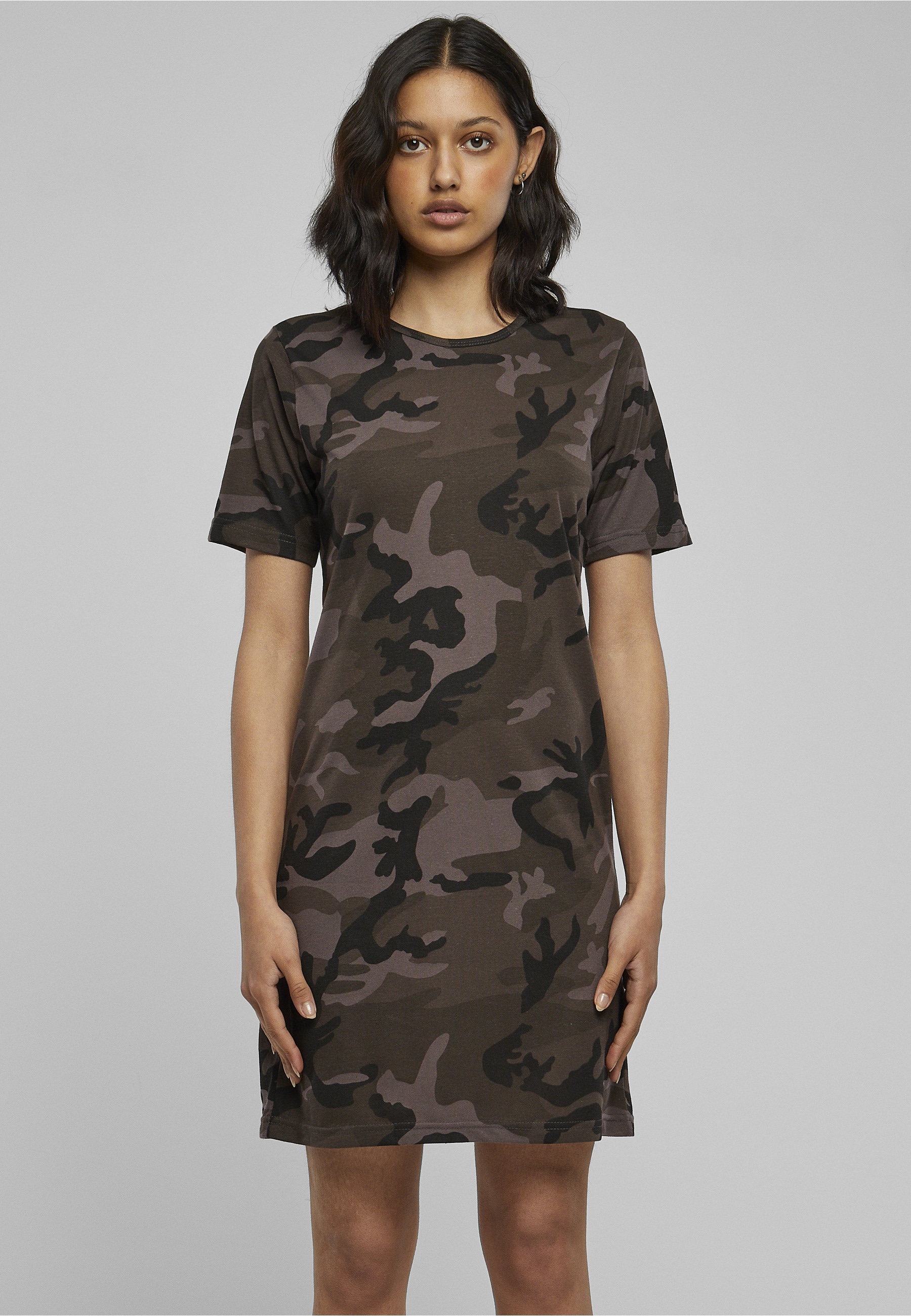 URBAN CLASSICS Shirtkleid »Urban Classics Damen Ladies Camo Tee Dress« 1 Stk. tlg.