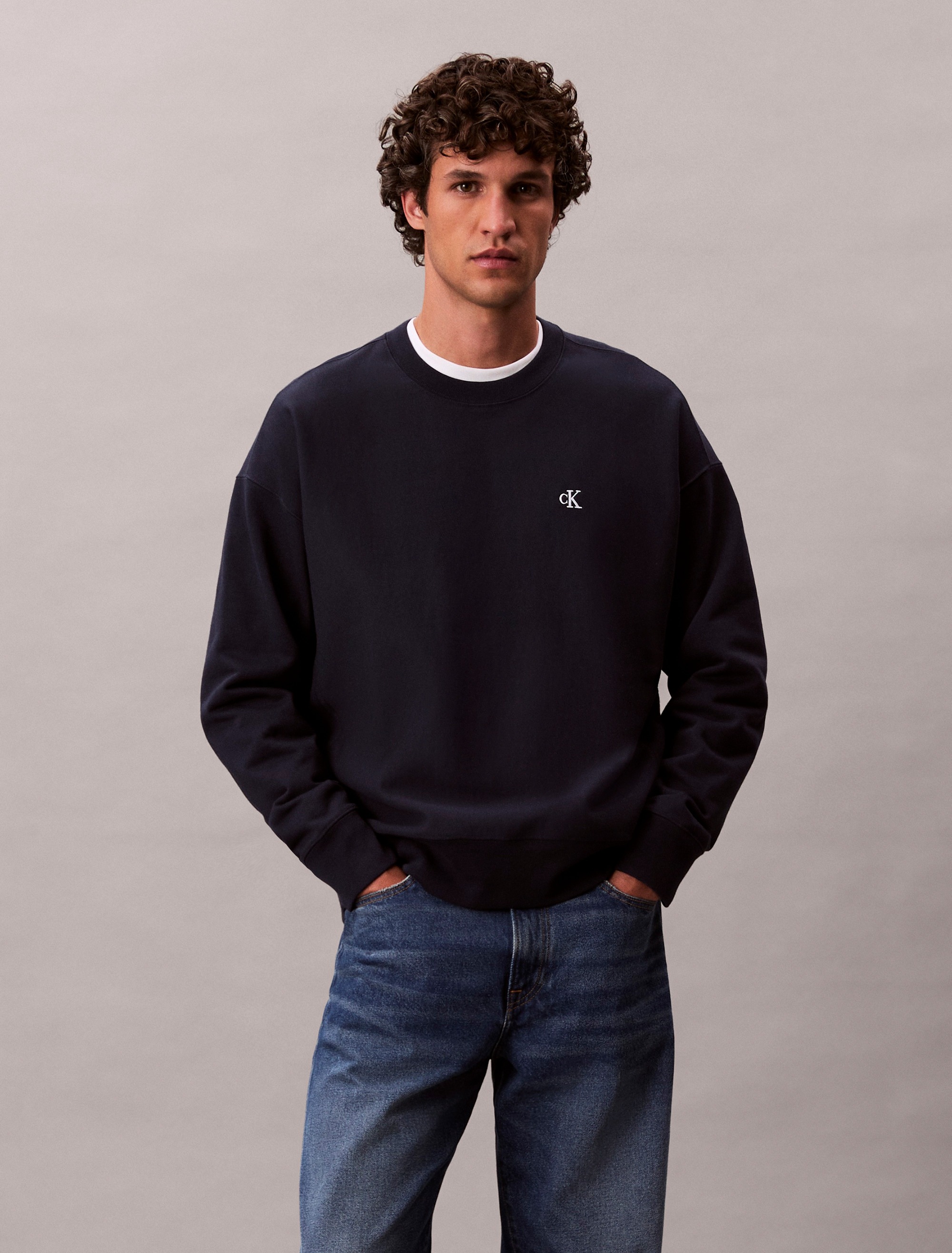 Calvin Klein Jeans Sweatshirt, regular fit, Rundhalsausschnitt günstig online kaufen
