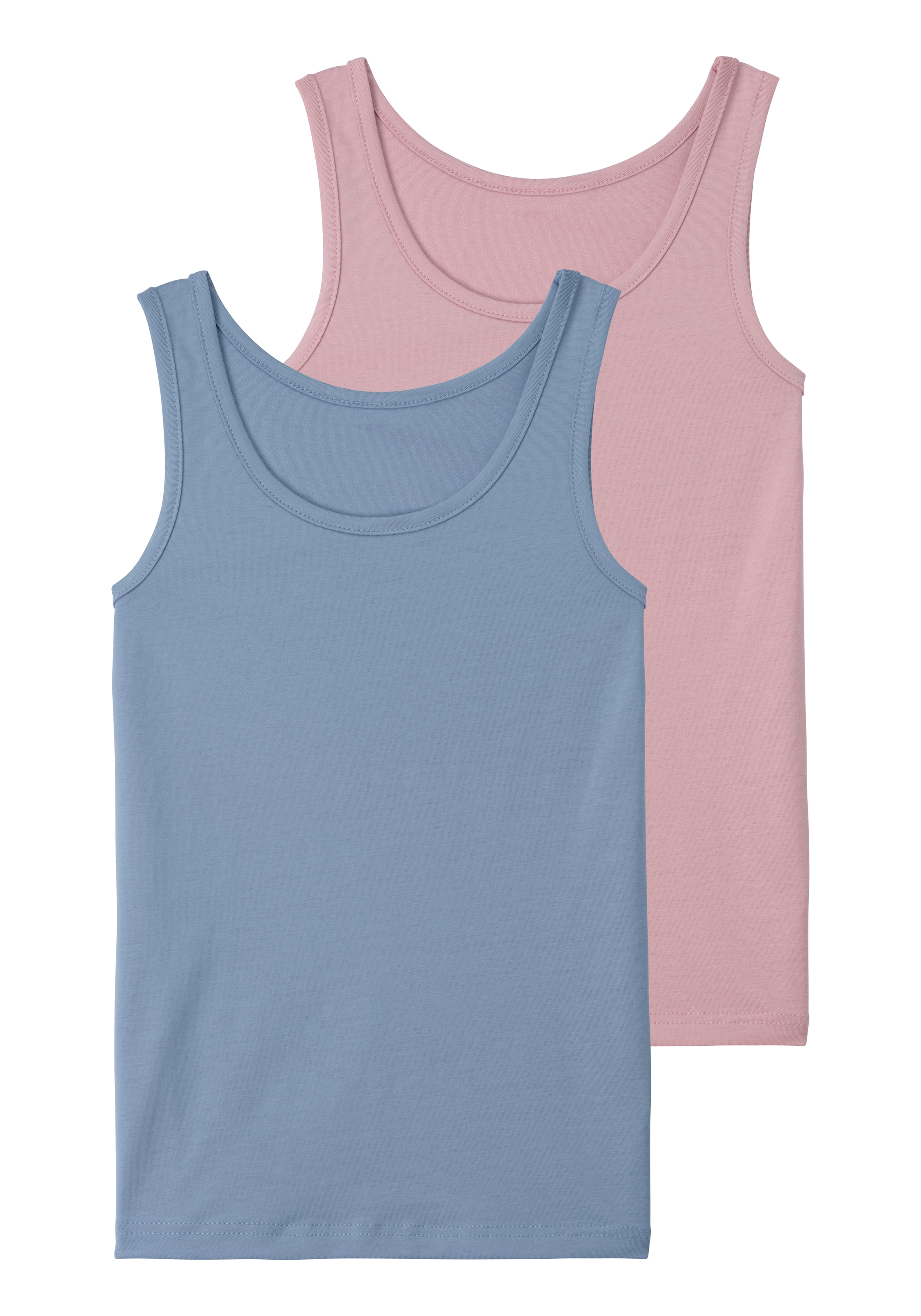 Vivance Unterhemd, (Packung, 2 St.), in schlichtem Design, Tanktop, Unterziehshirt