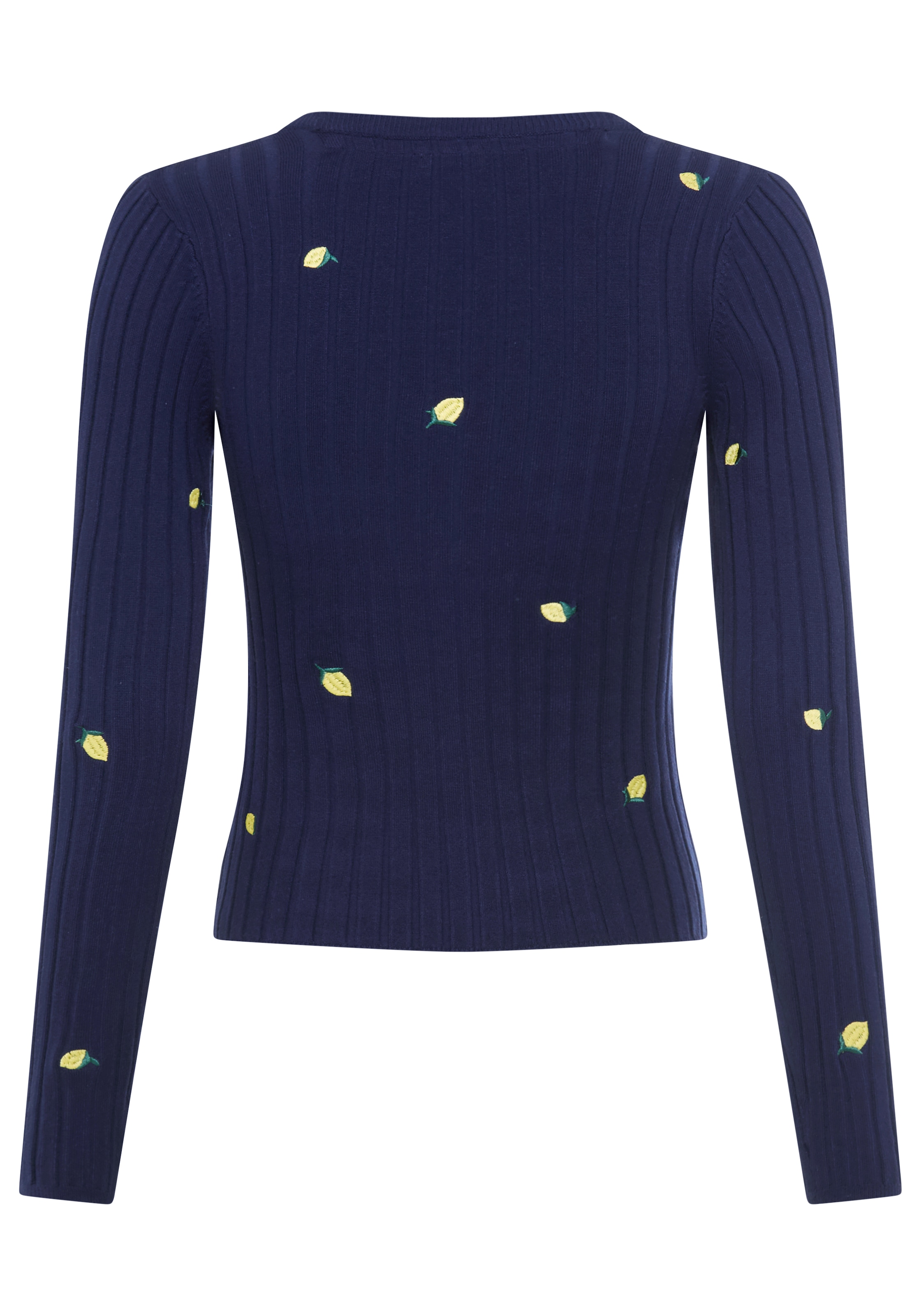 KangaROOS Strickjacke aus Rippstrick mit Stickerei